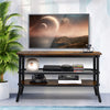 Industrial TV Stand for TVs up to 46 Inch-Rustic Brown