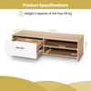 Wooden TV Stand with Drawer and 2 Shelves for TVs up to 55 Inches