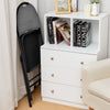 6 Pieces Folding Chairs Set with Handle Hole and Portable Backrest-Grey