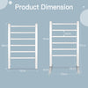2-in-1 Electric Towel Warmer with 6 Bars
