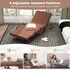 Folding Sofa Bed with Mattress-Brown