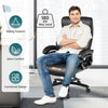Ergonomic Office Chair with Padded Armrests and Adjustable Height-Black