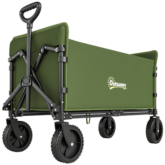 Outsunny 180L Festival Trolley on Wheels in Green