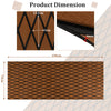 Non-Slip Waterproof Boat Decking Sheet with Self-Adhesive Backing-Brown