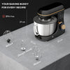 HOMCOM 1300W Kitchen Stand Mixer, with Accessories - Black