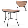 Half-Round Folding Event Table with Metal Frame