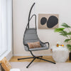 Hammock Swing Chair with Extra Large Padded Seat-Grey