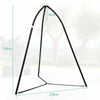 Hanging Chair Stand with Hanging Chain for Lounger Saucer-Black