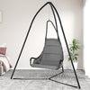 Hanging Chair Stand with Hanging Chain for Lounger Saucer-Black