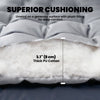 Outsunny Sleeping Mat, Foldable Camping Mattress Pad with Elastic Straps, Light Grey