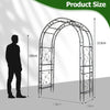 Heavy Duty Metal Arbor Trellis for Climbing Plants and Wedding Decoration
