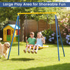 Heavy Duty Steel Swing Frame 1.8M Large A-Frame Swing Stand with Ground Stakes-Yellow