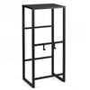 Heavy-duty Metal Storage Rack with Shelf for Beer-Black