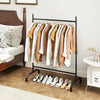 Heavy-Duty Metal Clothes Rack for Display and Storage-Black