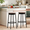 360° Swivel Bar Stools Set of 2 Height Adjustable Kitchen Stools for Kitchen Island-Brown