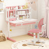 Height-adjustable Kid’s Desk Chair with Double Back Support and Breathable Seat-Pink