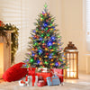 Hinged Christmas Tree with Branch Tips and LED Lights-S