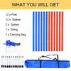PawHut Dog Agility Training Equipment Dog Play Run Obedience Training Set Adjustable (Poles)