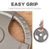 HOMCOM Set of 6 Cast Iron Olympic Weight for 2