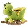 HOMCOM Kids Rocking Horse, Plush Ride-On Dinosaur Seat, with Seat Safety Belt, 32 Songs, Ride-On Horse