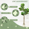 HOMCOM 150cm Artificial Ficus Tree - Green