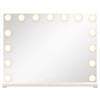 Hollywood Vanity Mirror with 3 Light Colors and Adjustable Brightness-White-M