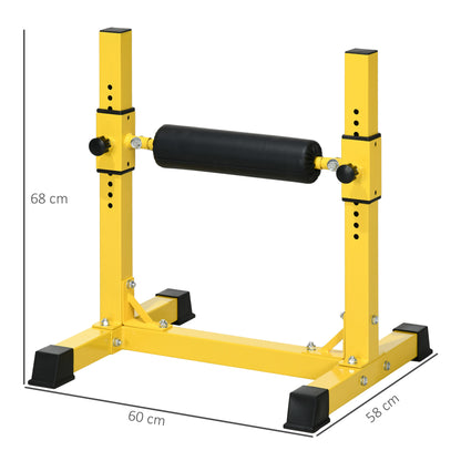 SPORTNOW Bulgarian Split Squat Stand in Yellow