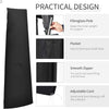Outsunny Garden Parasol Cover Waterproof Outdoor Cantilever Banana Umbrella Protector 300D Oxford Fabric 240 x 48/70 cm for 3 m Cantilever Parasol