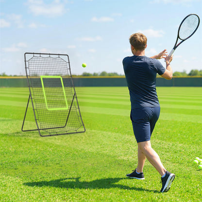HOMCOM Baseball Rebounder Net Teens Adults Game Spot Softball Training Aid Practise Target Strike Shot Goal Play