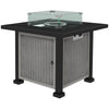 Outsunny 81 x 81cm 50,000 BTU Gas Fire Pit Table - Grey
