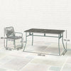 Outsunny Five-Piece PE Rattan Garden Dining Set with Cushions & Stackable Chairs - Light Grey