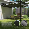 Outsunny 3 x 3 m Pergola, with Sliding Canopy - Grey