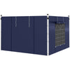 Outsunny Set of Two 195 x 295cm Replacement Gazebo Side Walls - Blue