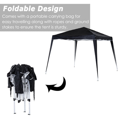 Outsunny Base/ Top Pop Up Gazebo with Carry Bag in Black