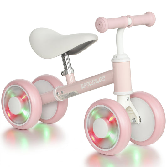 AIYAPLAY Baby Balance Bike for 1-2 Years Old in Pink