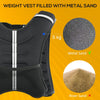 HOMCOM 5KG Weighted Vest, Running Weight Vest with Adjustable Straps, Convenient Pocket and Reflective Strips, for Men and Women Cardio Exercise Strength Training Workout