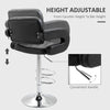 Set of 2 PU Leather Upholstered Swivel Bar Stool, Height Adjustable Barstool with Back, Armrest, Footrest for Kitchen