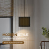 HOMCOM Linen Pendant Light, Bedside Ceiling Lamps with E27 Bulb, Modern Hanging Lights for Living Room, Bedroom, Kitchen, Hallway, Black