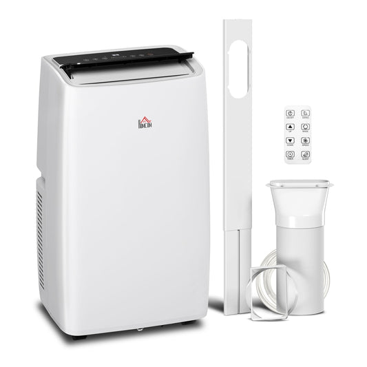 HOMCOM Portable Air Conditioner 12000 BTU in Cream White