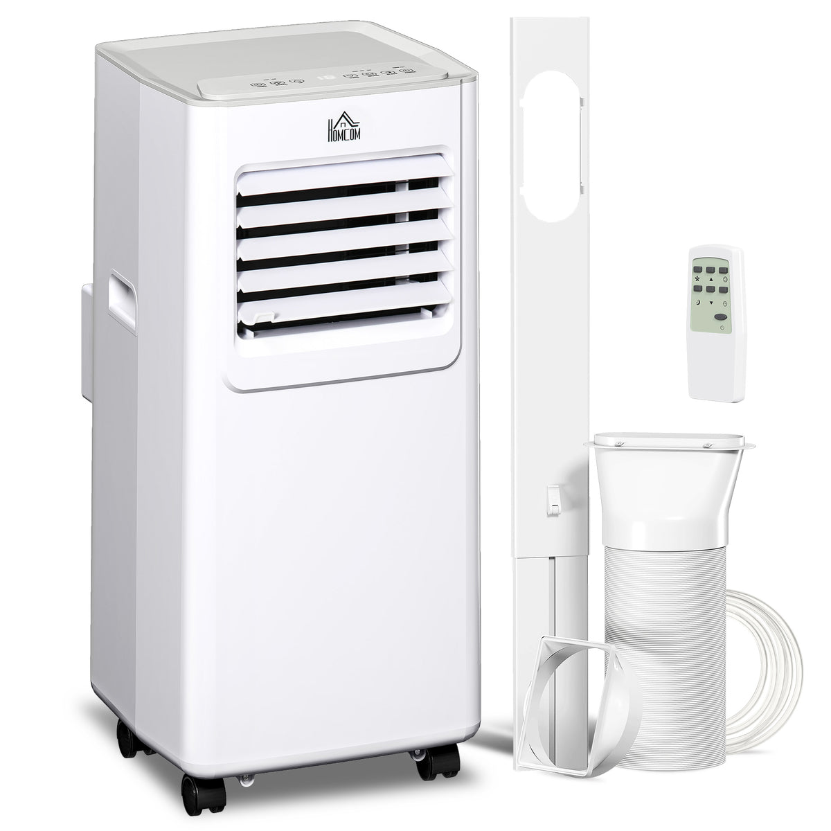 HOMCOM 7000 BTU Air Conditioning Unit in White