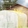 Outsunny Polytunnel Greenhouse Walk-in Grow House with UV-resistant PE Cover, Door and Galvanised Steel Frame, 2 x 2 x 2m, White