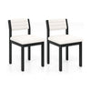 Imitation Lamb Fleece Home Chair with Upholstered Seat and Rubber Wood Legs-White