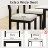 Imitation Lamb Fleece Home Chair with Upholstered Seat and Rubber Wood Legs-White