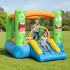 Inflatable Bounce House 2-in-1 Monster Themed Kids Bouncer with Slide (without Blower)