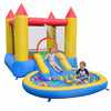 Inflatable Bounce House Kids Water Park with Splash Pool and Water Slide without Blower