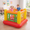 Inflatable Bounce House for Kids with Transparent Side Walls and Square/Triangle Openings-Orange