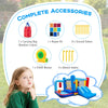 Inflatable Bounce House with Punching Bags and Basketball Rim (with 550W Blower)