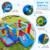 Inflatable Bounce House with Punching Bags and Basketball Rim (with 550W Blower)