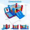 Inflatable Bounce House with Punching Bags and Basketball Rim (with 550W Blower)