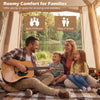 Inflatable Camping Tent for 2-4 Person with Pump and Carry Bag Easy Setup-Khaki